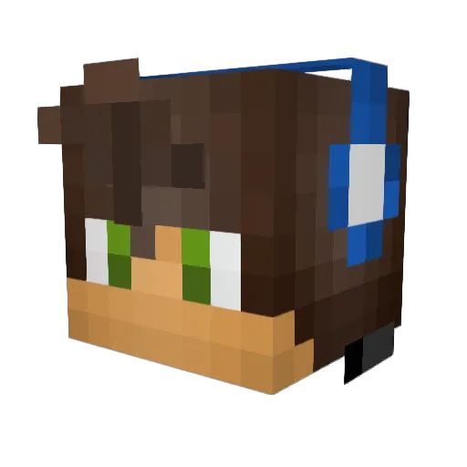Mite_Dinamite Minecraft avatar head, 3D render