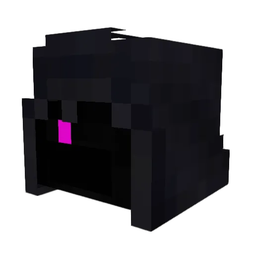 Mithrixed Minecraft avatar head, 3D render