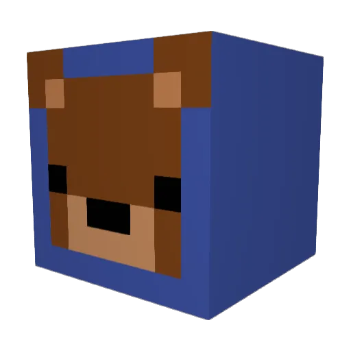 Mithu10 Minecraft avatar head, 3D render