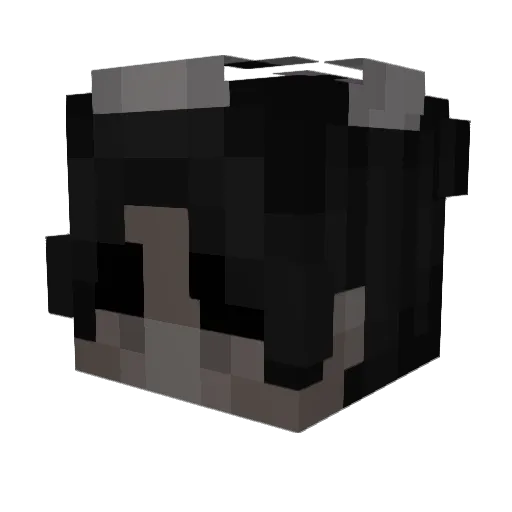 Mitically Minecraft avatar head, 3D render