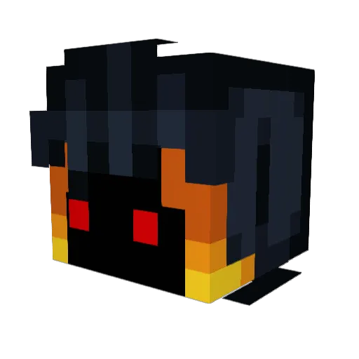 MiticoBrillante Minecraft avatar head, 3D render