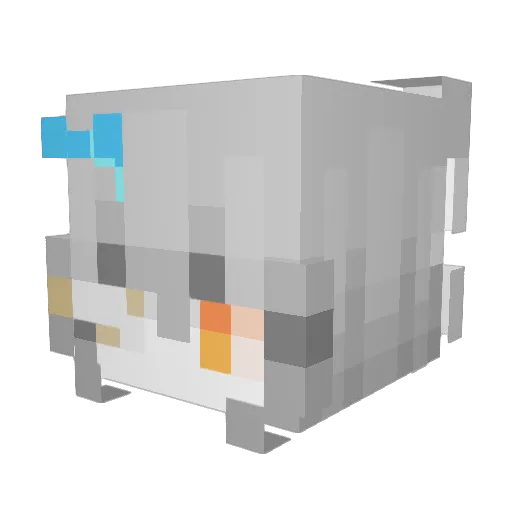 Mitiya Minecraft avatar head, 3D render