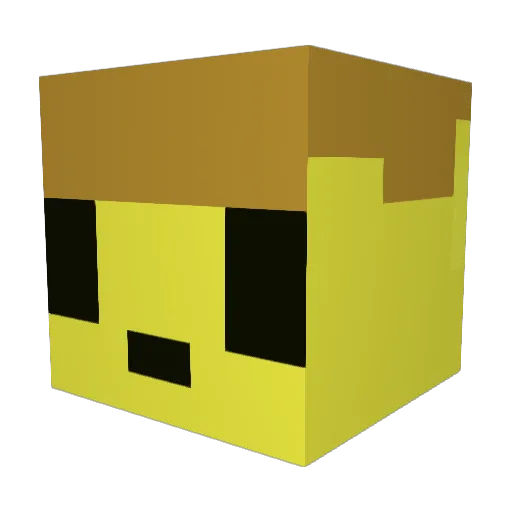 Mitkel1 Minecraft avatar head, 3D render