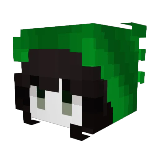 MitoRofu Minecraft avatar head, 3D render