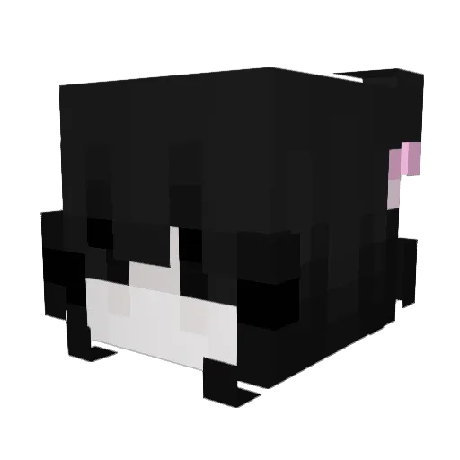 Mitord Minecraft avatar head, 3D render