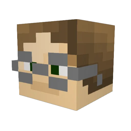 MitraDeFrielas Minecraft avatar head, 3D render