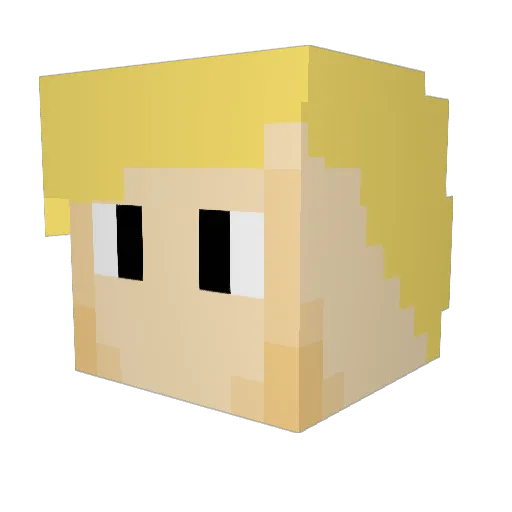 Mitra_0 Minecraft avatar head, 3D render