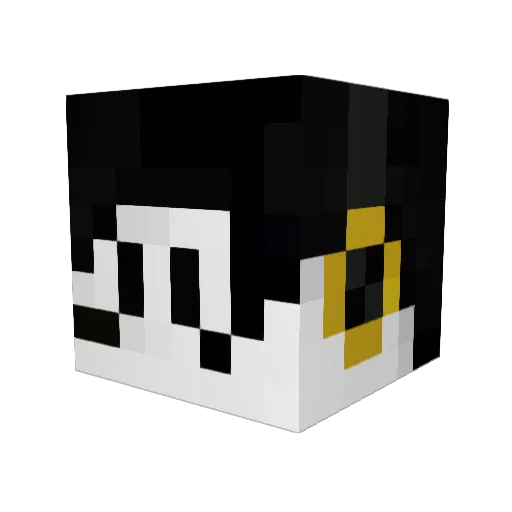 MitramNas Minecraft avatar head, 3D render