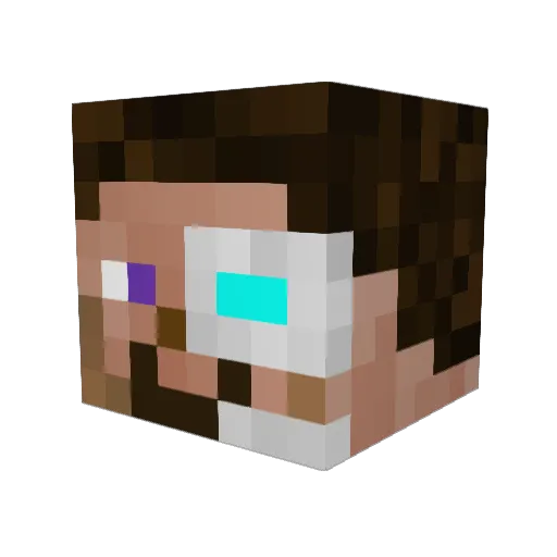 Mitree04 Minecraft avatar head, 3D render