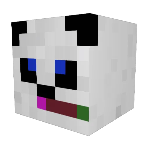 MitschiQuitschi Minecraft avatar head, 3D render