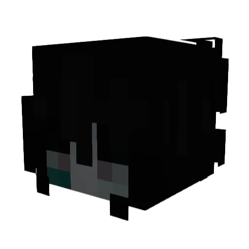 Mitshoz Minecraft avatar head, 3D render