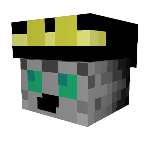 Mitsota101 Minecraft avatar head, 3D render