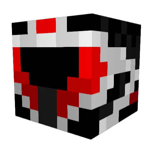 Mitspieler1 Minecraft avatar head, 3D render