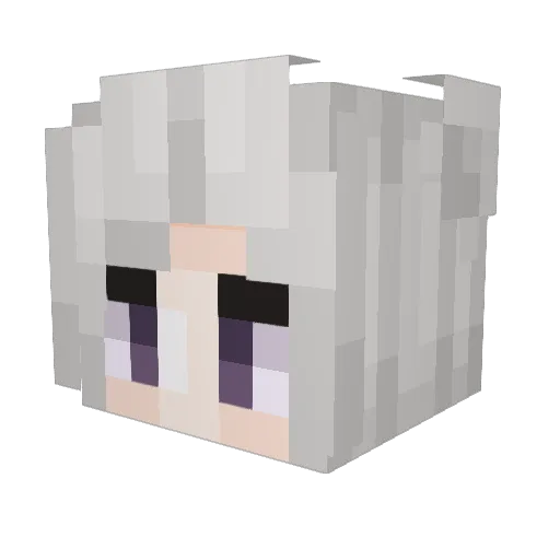 Mitsu1Yuu Minecraft avatar head, 3D render