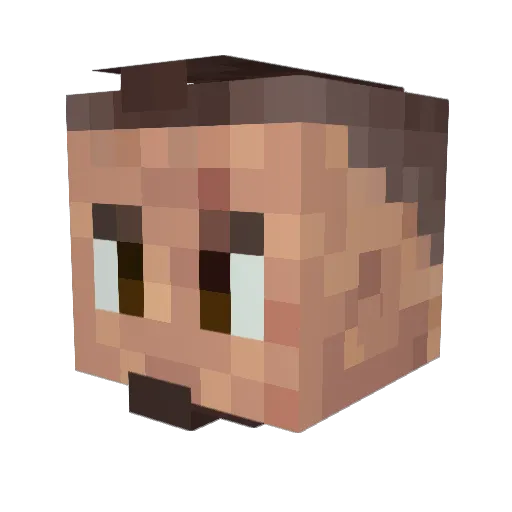 MitsuKyu Minecraft avatar head, 3D render