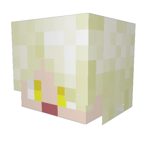Mitsuido Minecraft avatar head, 3D render