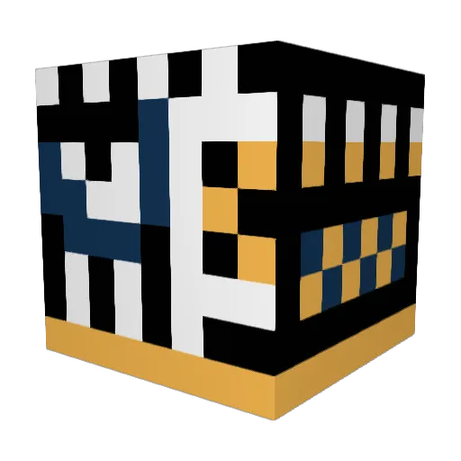 MitsujiShin Minecraft avatar head, 3D render