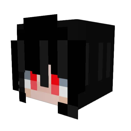 Mitsumi1 Minecraft avatar head, 3D render