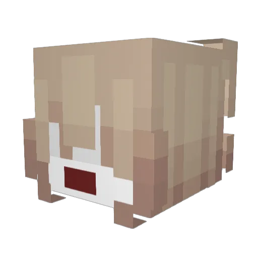 MitsuriMoo Minecraft avatar head, 3D render