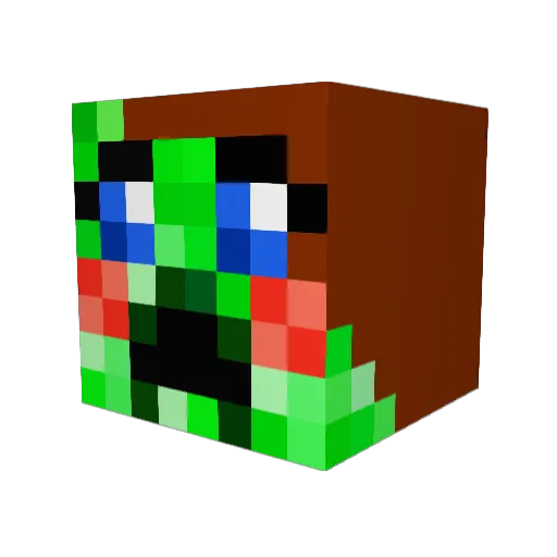 MitsuruSenpai Minecraft avatar head, 3D render
