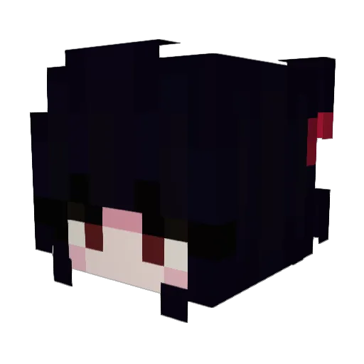 Mitsuyo Minecraft avatar head, 3D render