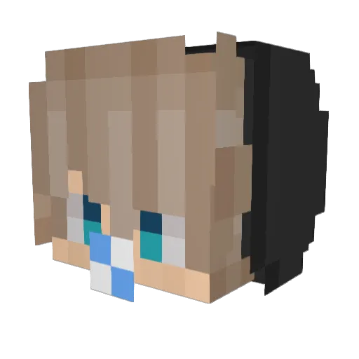 MittelApfel5005 Minecraft avatar head, 3D render