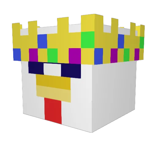 Mittel_ Minecraft avatar head, 3D render