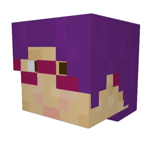 Mittentheif Minecraft avatar head, 3D render