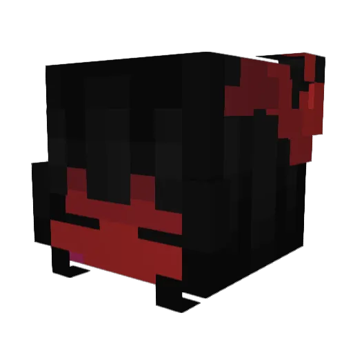 Mittenz_k Minecraft avatar head, 3D render