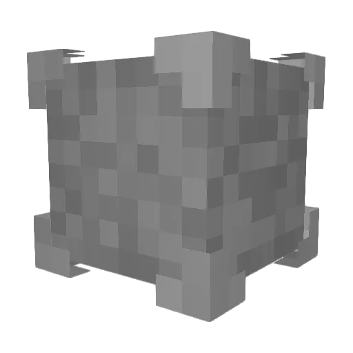 Mitthh Minecraft avatar head, 3D render