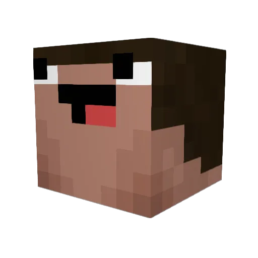 Mittyan0818 Minecraft avatar head, 3D render