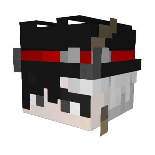 Mittz1 Minecraft avatar head, 3D render