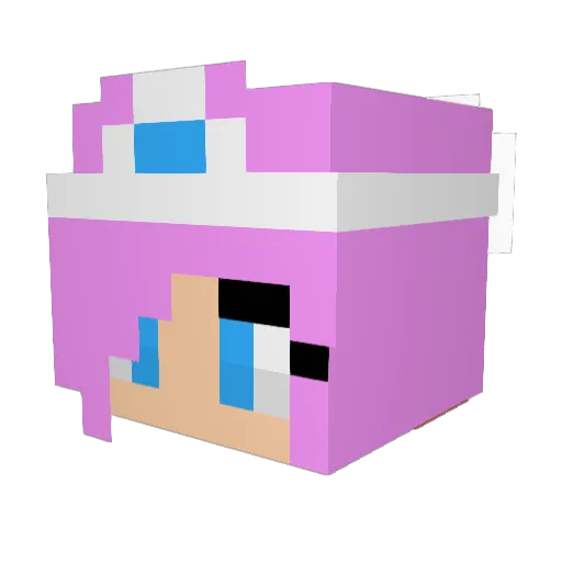MittzyGaming Minecraft avatar head, 3D render