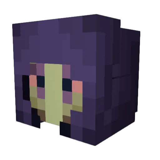 Mitwirker Minecraft avatar head, 3D render
