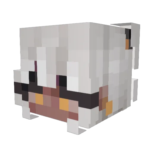 Miu775 Minecraft avatar head, 3D render