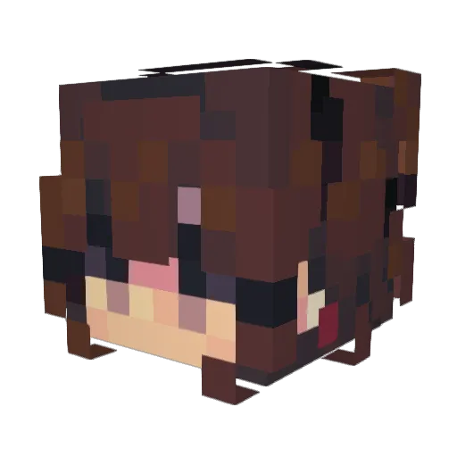 Miuecraft Minecraft avatar head, 3D render