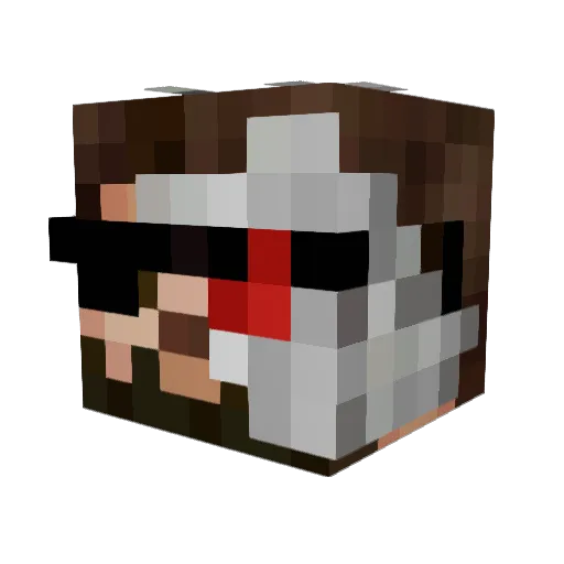 Miura67 Minecraft avatar head, 3D render