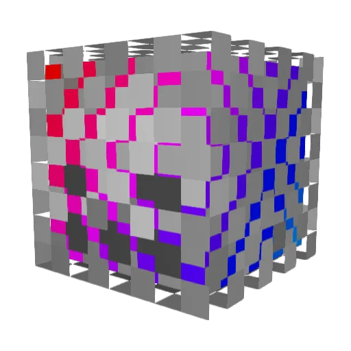 Miutu22 Minecraft avatar head, 3D render