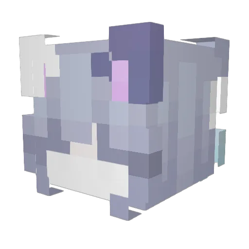 Miuu_xo Minecraft avatar head, 3D render