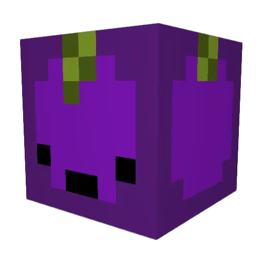 Miux_ Minecraft avatar head, 3D render