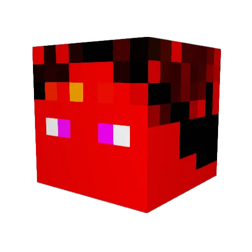 MivItUp Minecraft avatar head, 3D render