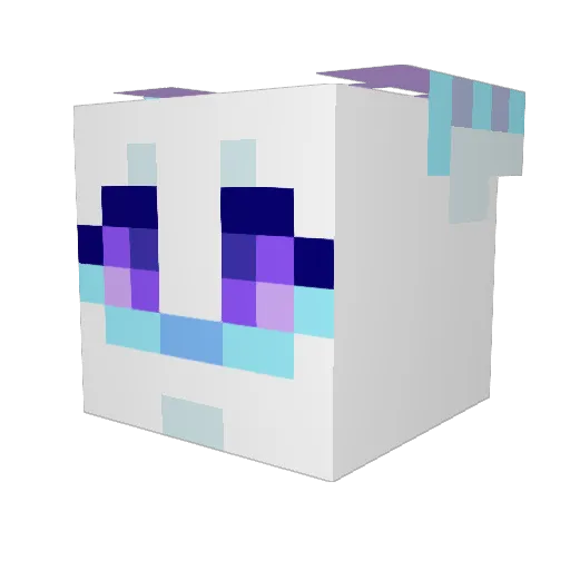 MivaDoodles Minecraft avatar head, 3D render