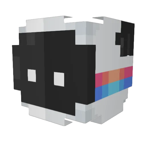 Miver000 Minecraft avatar head, 3D render
