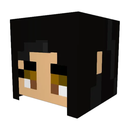 Miwley Minecraft avatar head, 3D render