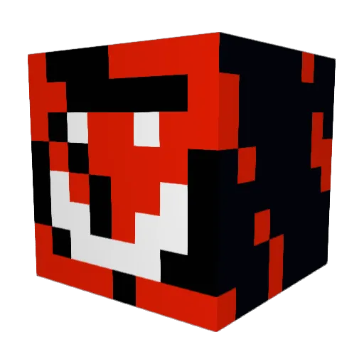 MixDrub Minecraft avatar head, 3D render