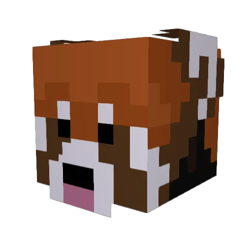 MixGamingOne08 Minecraft avatar head, 3D render