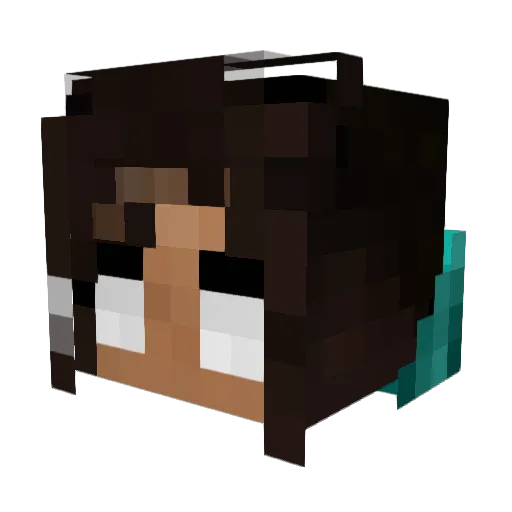 MixMiner Minecraft avatar head, 3D render