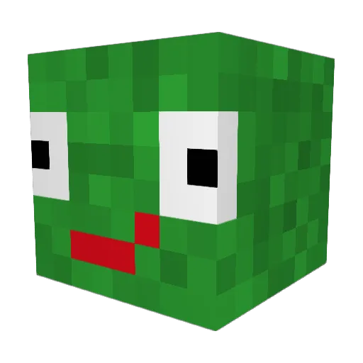 Mixa09 Minecraft avatar head, 3D render