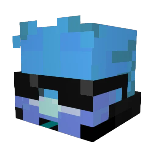 Mixa40 Minecraft avatar head, 3D render