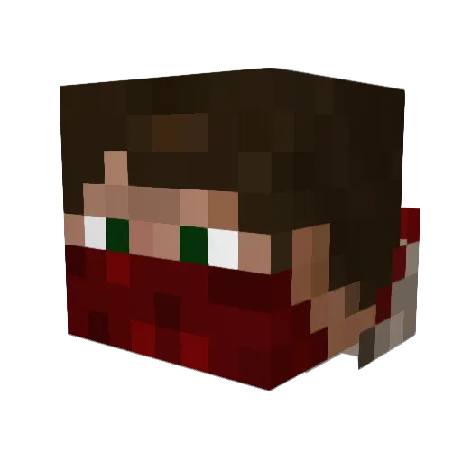 MixaNir Minecraft avatar head, 3D render